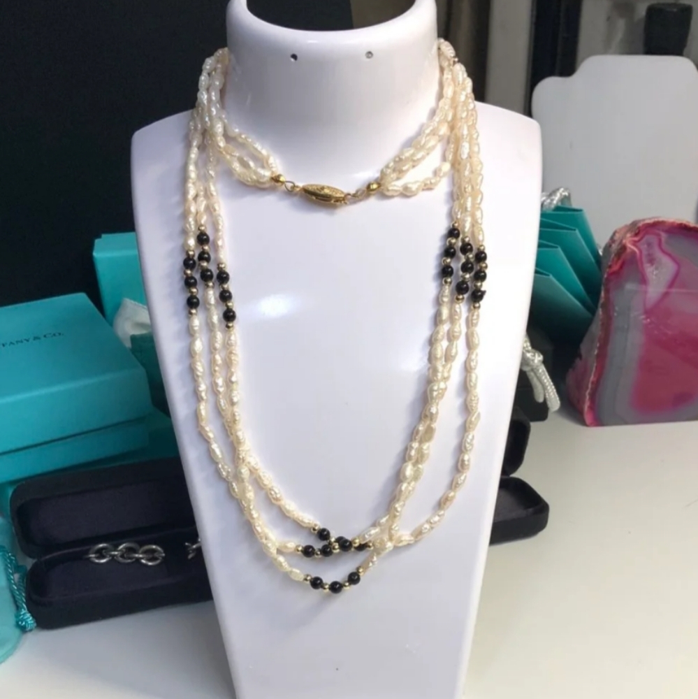 Pearl Bead Gold Set - Picture 4 of 8